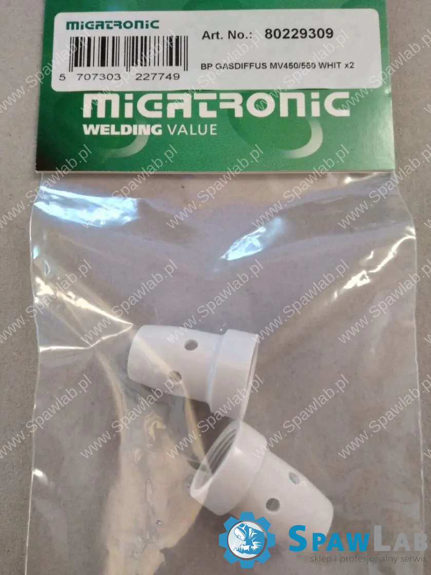 Migatronic Paczka Dyfuzorów gazowych do MV450/550 biały x2