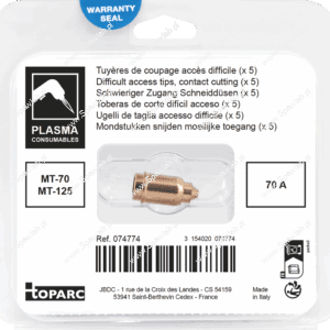GYS 5 CUTTING NOZZLES FOR HARD TO REACH PLACES 70A - TORCH MT-70/125 074774