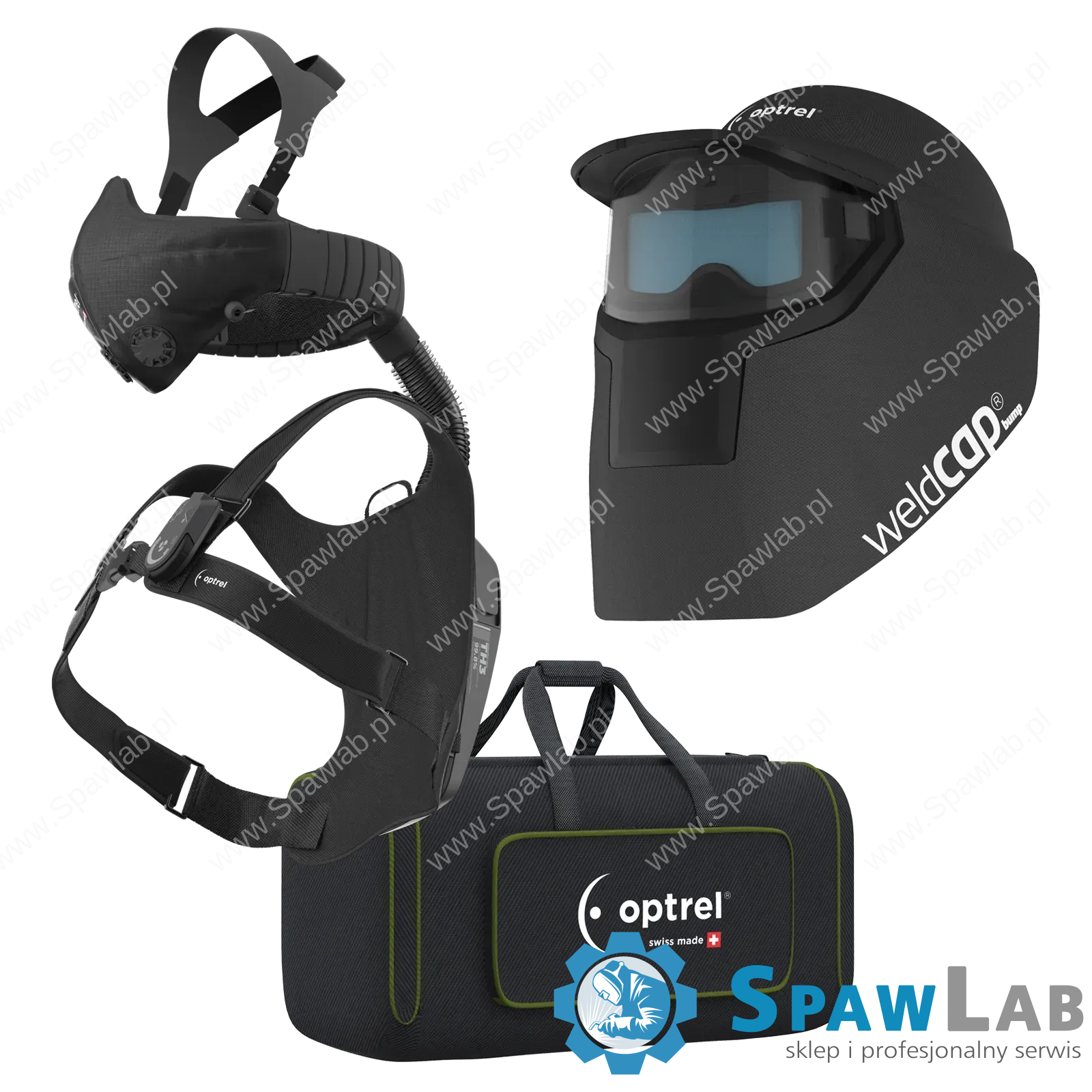 Optrel weldcap® bump z nawiewem swiss air - Zestaw Ready to Weld - 4600.090