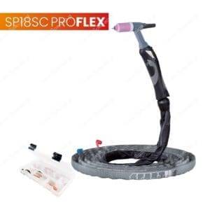 Spartus Uchwyt TIG 18SC, 4m, seria ProFLEX, 1B, pakiet U, przyłącze pasujące do KEMPPI®