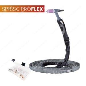 Spartus Uchwyt TIG 18SC, 4m, seria ProFLEX, 1B, pakiet U, przyłącze pasujące do KEMPPI®
