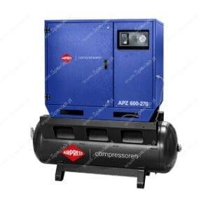 Airpress Cichy kompresor dwutłokowy APZ 600-270 10 bar 5.5 KM/4 kW 465 l/min 270 l