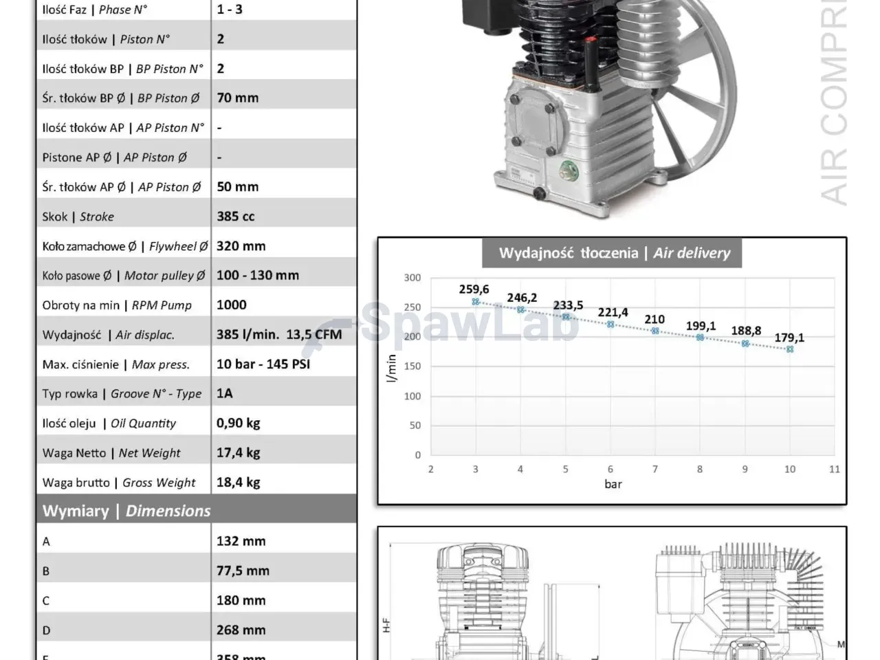 Unit compressor SHAMAL K18C 2.2-3 kW, photo 6