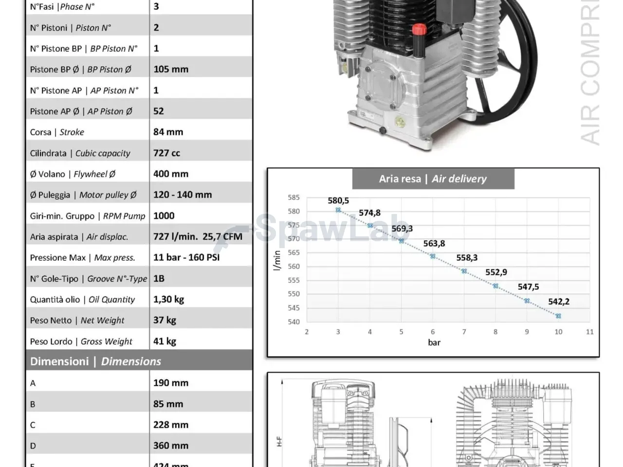 SHAMAL K30 4 kW compressor pump, photo 6