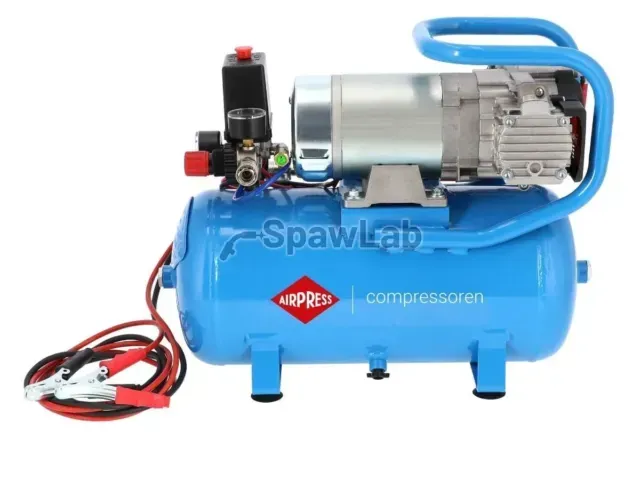 Airpress DC 24-225/15 quiet oil-free twin-piston compressor 10 bar 0.75 HP/0.55 kW 24V 180 l/min 15 l