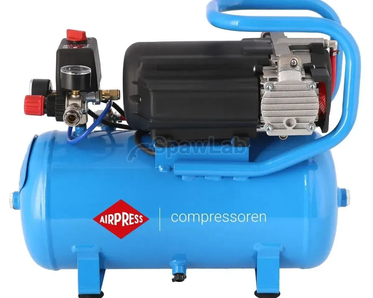 Airpress LMO 15-210 quiet oil-free twin-piston compressor 10 bar 0.75 HP/0.55 kW 125 l/min 15 l