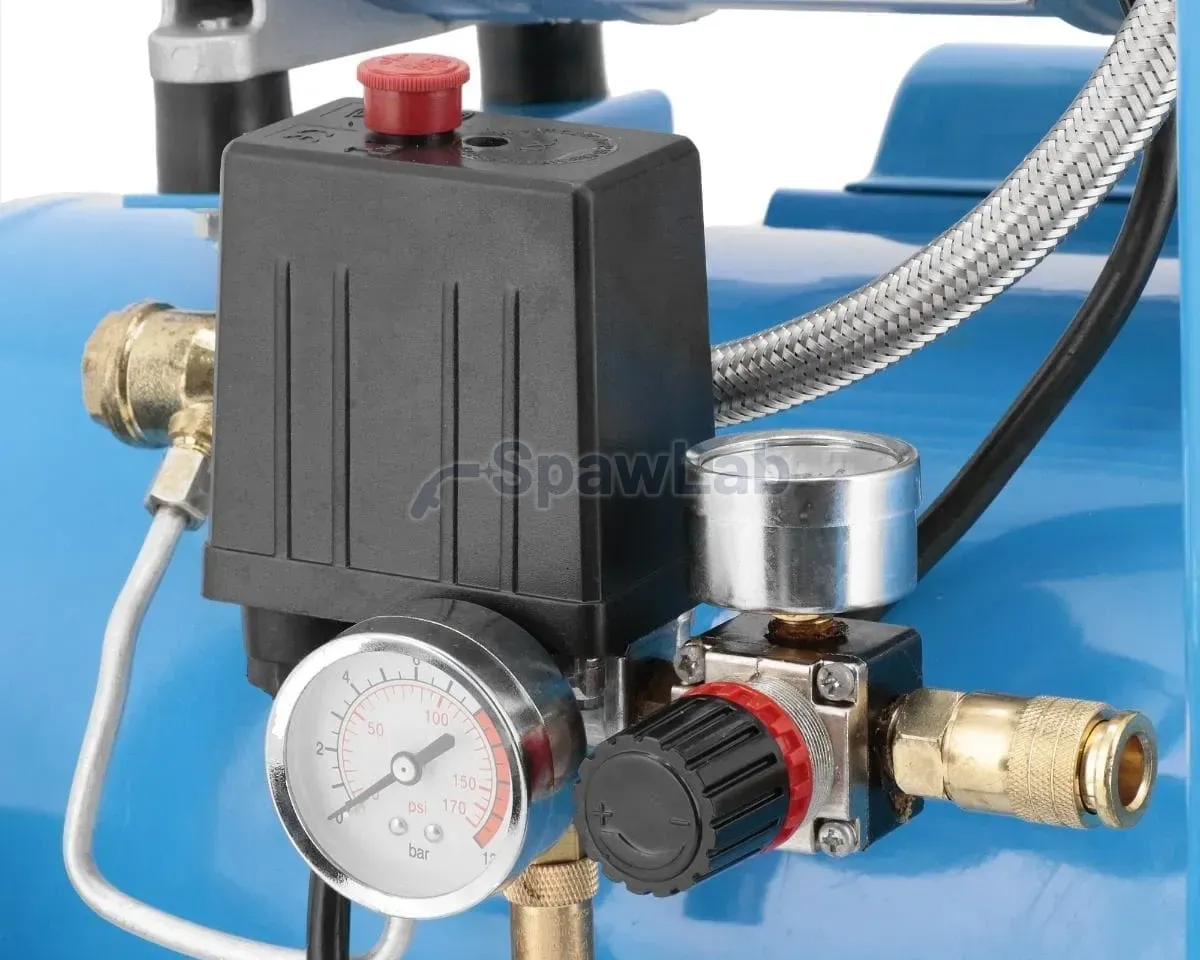 Airpress LMO 25-250 quiet oil-free twin-piston compressor 8 bar 2 HP/1.5 kW 150 l/min 24 l, photo 11
