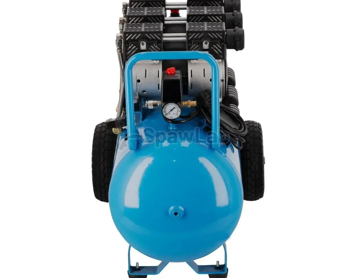 Airpress LMO 90-380 quiet oil-free compressor 8 bar 3 HP (3 x 1 HP) / 2.25 kW 280 l/min 90 l, photo 2
