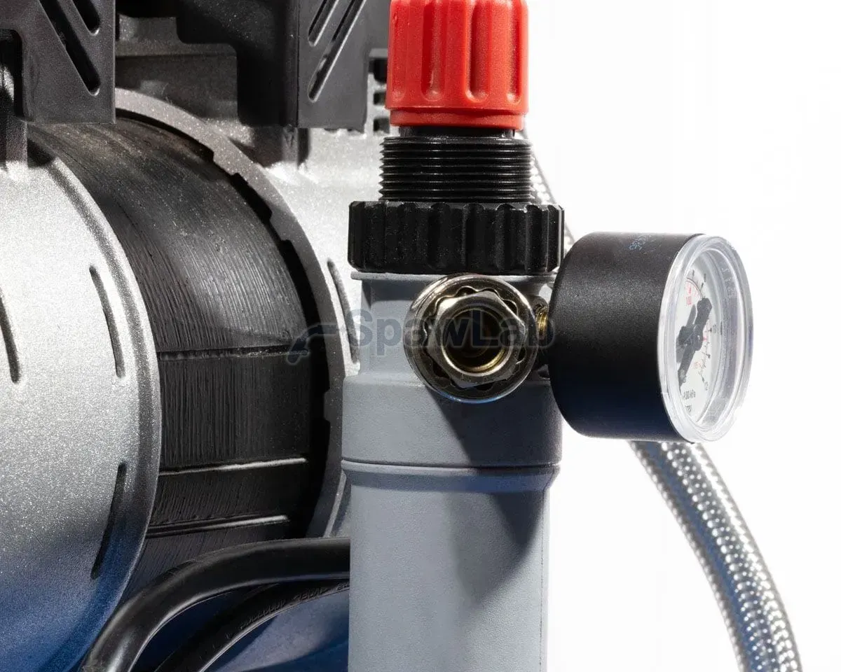 Airpress LMO 90-380 quiet oil-free compressor 8 bar 3 HP (3 x 1 HP) / 2.25 kW 280 l/min 90 l, photo 5