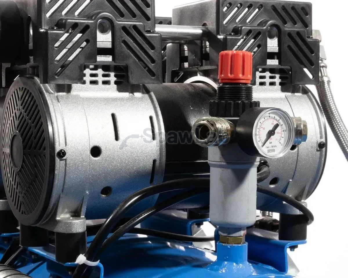 Airpress LMO 90-380 quiet oil-free compressor 8 bar 3 HP (3 x 1 HP) / 2.25 kW 280 l/min 90 l, photo 8
