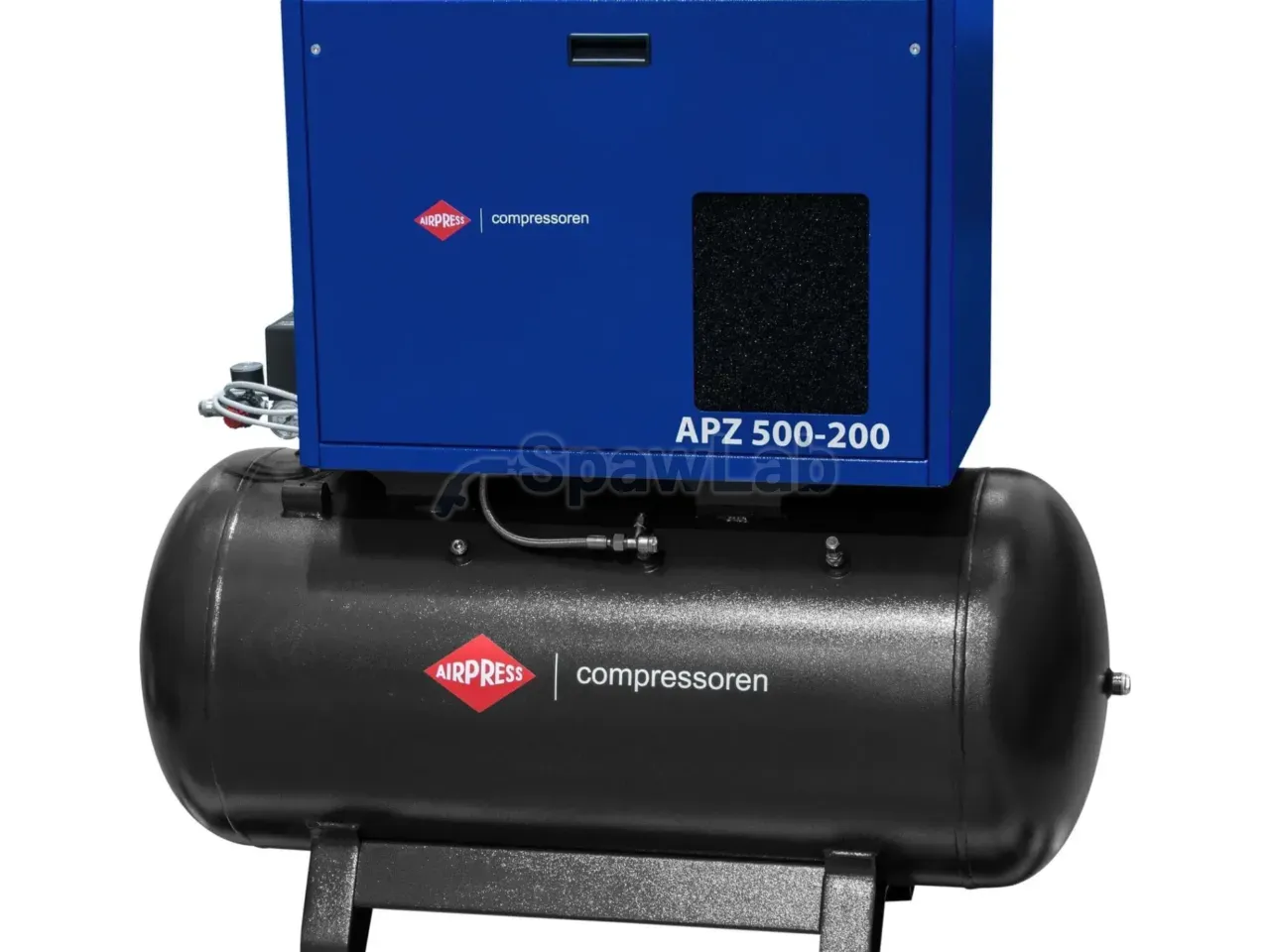 Airpress APZ 500-200 silent twin-piston compressor 10 bar 4 HP/3 kW 378 l/min 200 l, photo 2
