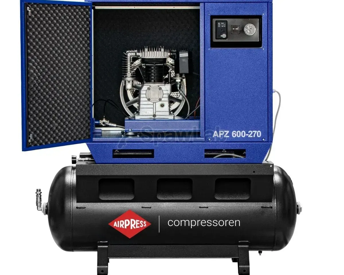 Airpress APZ 600-270 leiser Zweikolbenkompressor 10 bar 5,5 PS/4 kW 465 l/min 270 l, Bild 2