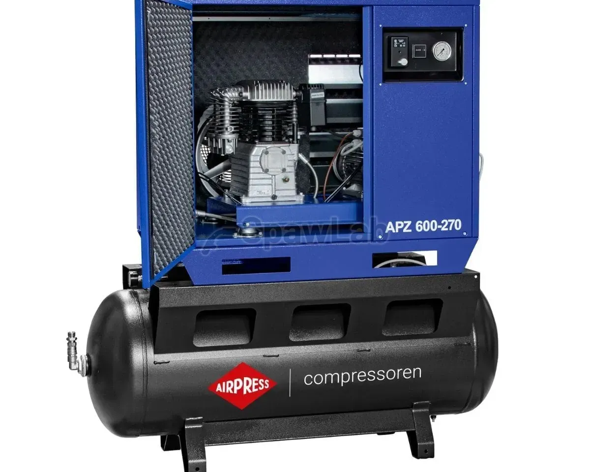 Airpress APZ 600-270 leiser Zweikolbenkompressor 10 bar 5,5 PS/4 kW 465 l/min 270 l, Bild 4