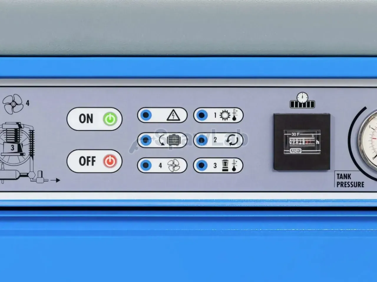 Airpress Silent twin-piston compressor APZ 900+ 11 bar 7.5 HP/5.5 kW 400V 665 l/min 3 l - star-delta connection, photo 10
