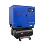 Airpress Silent twin-piston compressor APZ 900-90-90S 10 bar 7.5 HP/5.5 kW 611 l/min 2×90 l - star-delta connection, photo 4