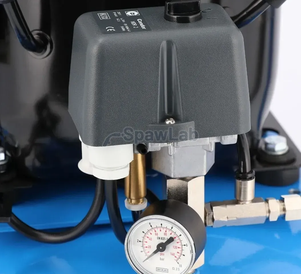Airpress Cichy kompresor dwutłokowy L 50-24 8 bar 0.5 KM/0.37 kW 32 l/min 24 l, zdjęcie 8