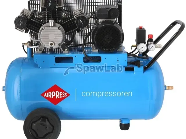 Airpress LM 100-400 3-piston compressor 10 bar 3 HP/2.2 kW 320 l/min 100 l