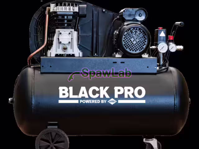 Airpress Black Pro B2800 twin-piston compressor 10 bar 2 HP/1.5 kW 195 l/min 50 l