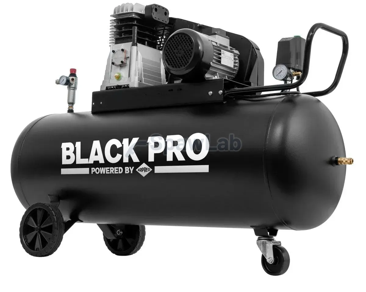 Airpress Twin-piston compressor Black Pro B2800B 10 bar 3 HP/2.2 kW 289.3 l/min 200 l, photo 5