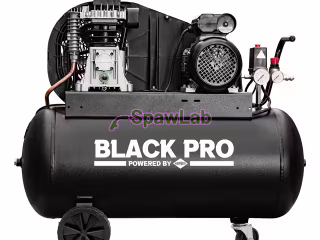Airpress Black Pro B2800B twin-piston compressor 10 bar 3 HP/2.2 kW 245.6 l/min 90 l