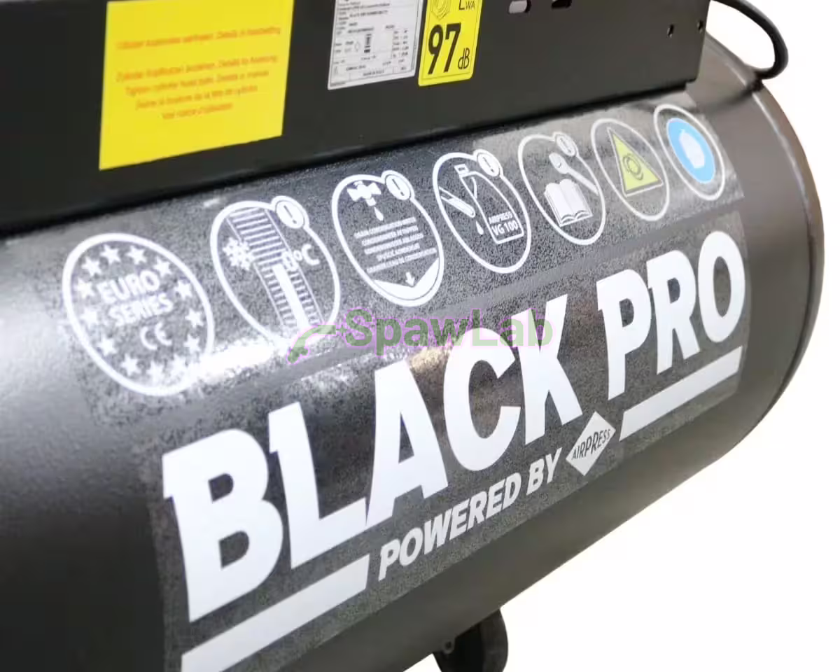 Airpress Twin-piston compressor Black Pro B3800B 10 bar 3 HP/2.2 kW 289.3 l/min 90 l, photo 10