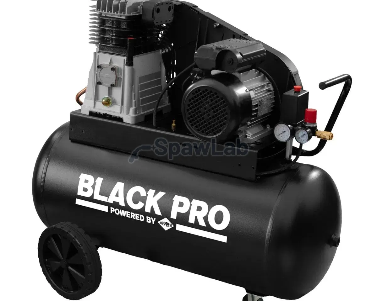 Airpress Black Pro B3800B twin-piston compressor 10 bar 3 HP/2.2 kW 289.3 l/min 90 l, photo 2