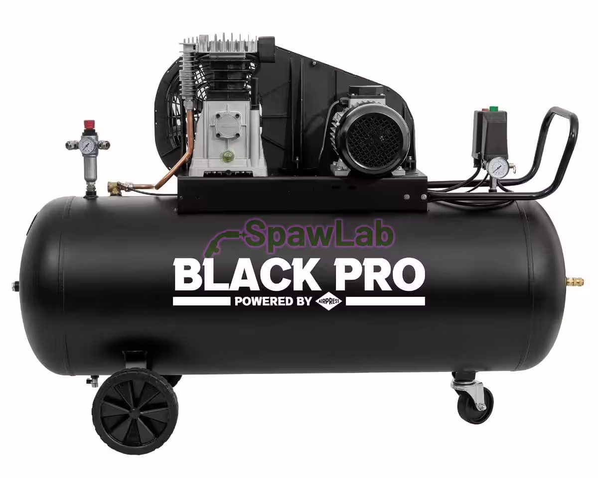 Airpress Twin-piston compressor Black Pro B3800B 10 bar 4 HP/3 kW 368.2 l/min 200 l