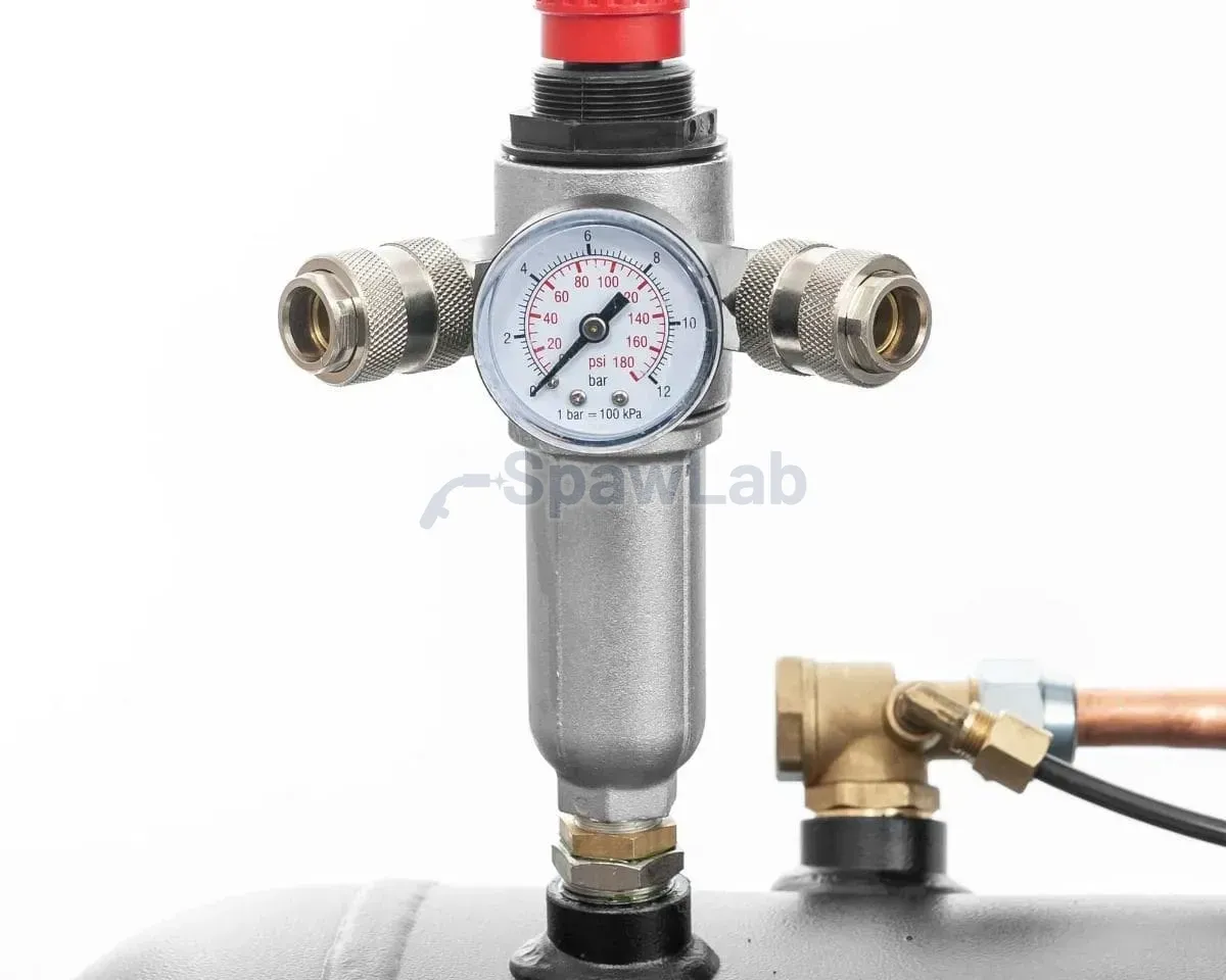Airpress Twin-piston compressor Black Pro B3800B 10 bar 4 HP/3 kW 368.2 l/min 200 l, photo 12