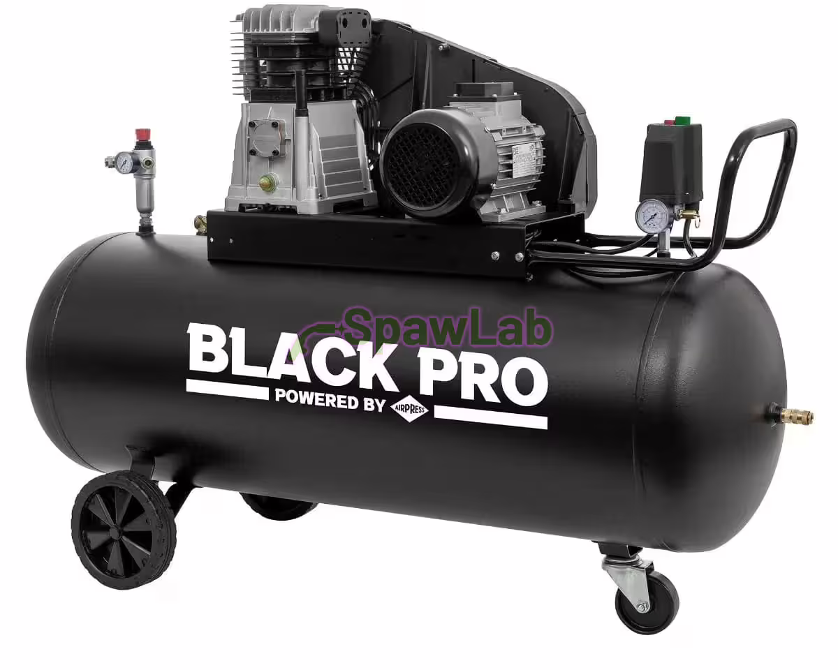 Airpress Twin-piston compressor Black Pro B3800B 10 bar 4 HP/3 kW 368.2 l/min 200 l, photo 2