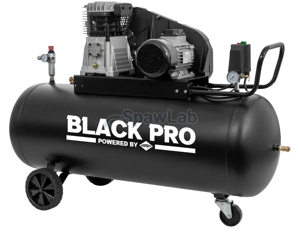 Airpress Zweizylinder-Kolbenkompressor Black Pro B3800B 10 bar 4 PS/3 kW 368.2 l/min 200 l, Bild 2
