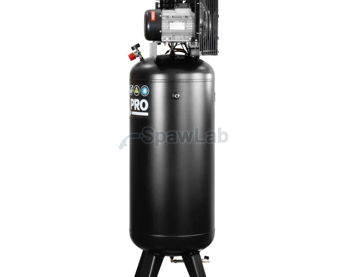 Airpress Black Pro B3800B vertical two-cylinder piston compressor 10 bar 4 HP/3 kW 368.2 l/min 200 l, photo 2