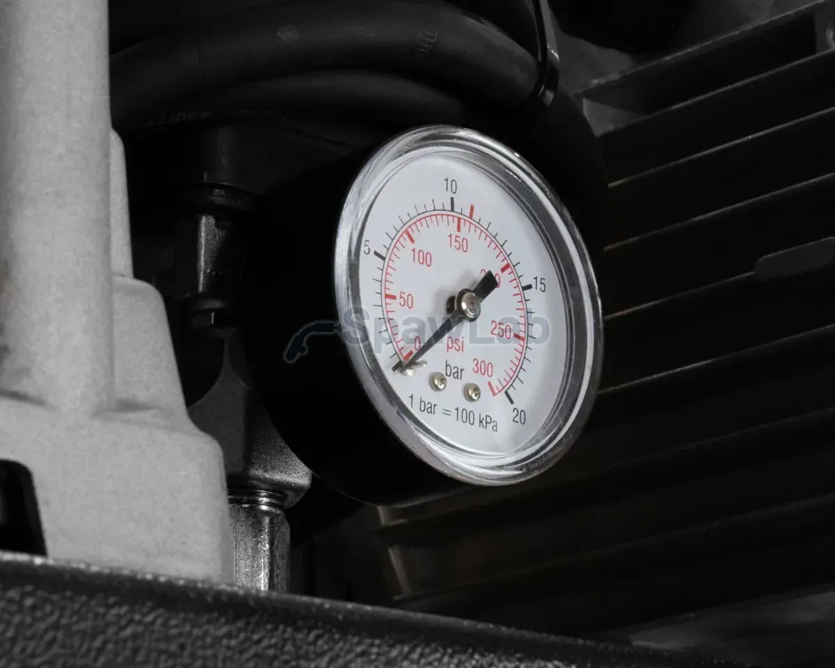 Airpress Black Pro B3800B vertical two-cylinder piston compressor 10 bar 4 HP/3 kW 368.2 l/min 200 l, photo 4