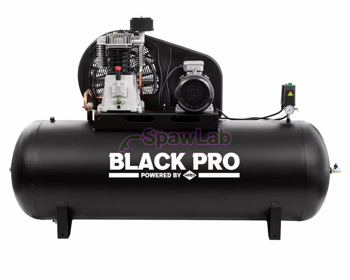 Airpress Twin-piston compressor Black Pro NB10 11 bar 10 HP/7.5 kW 927,6 l/min 500 l