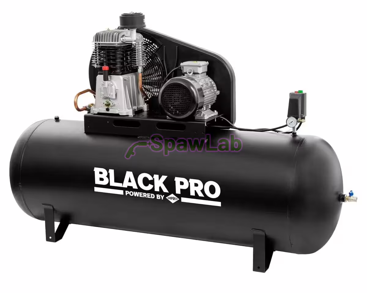 Airpress Twin-piston compressor Black Pro NB10 11 bar 10 HP/7.5 kW 927,6 l/min 500 l, photo 2