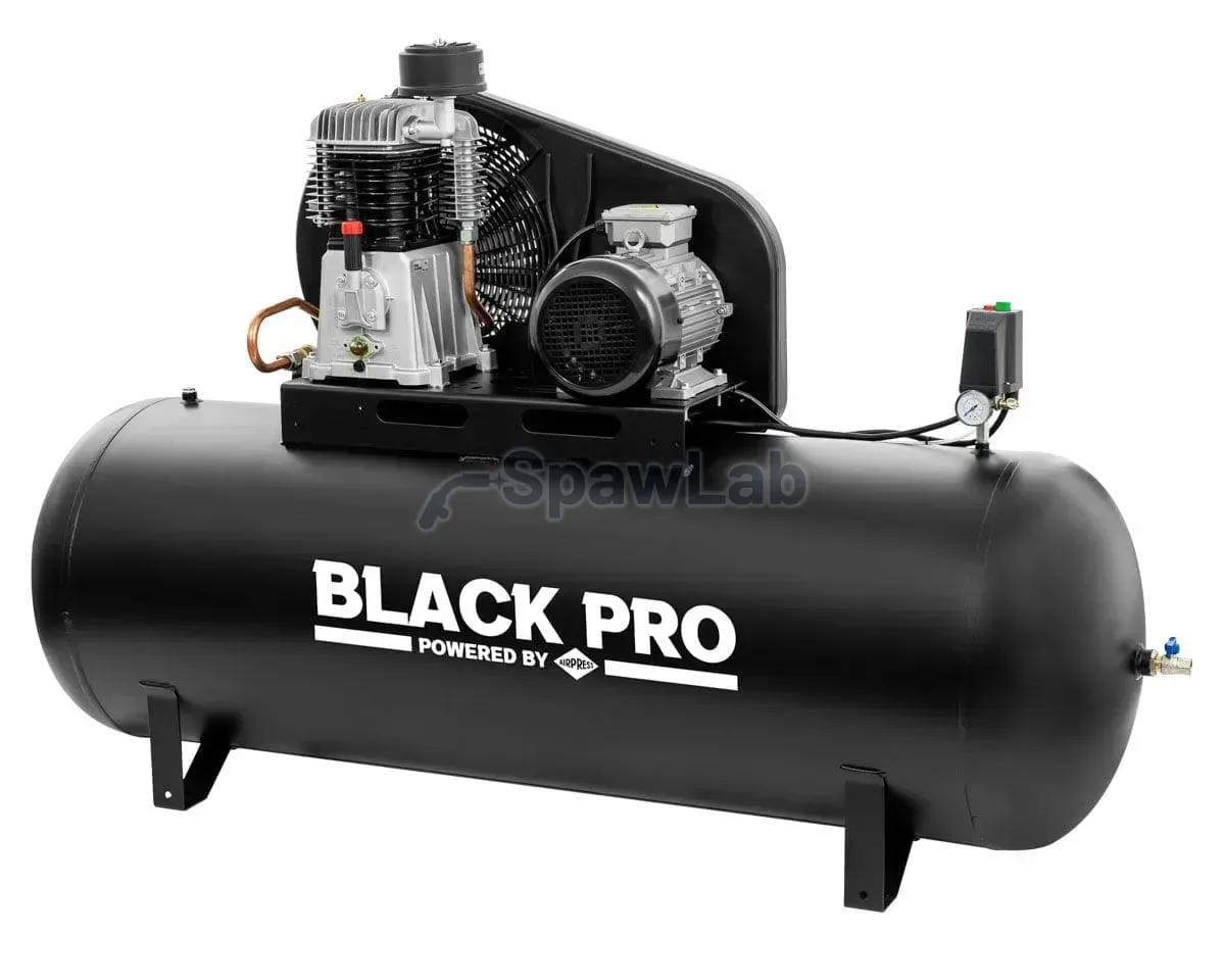 Airpress Zweizylinder-Kolbenkompressor Black Pro NB10 11 bar 10 PS/7.5 kW 927,6 l/min 500 l, Bild 2