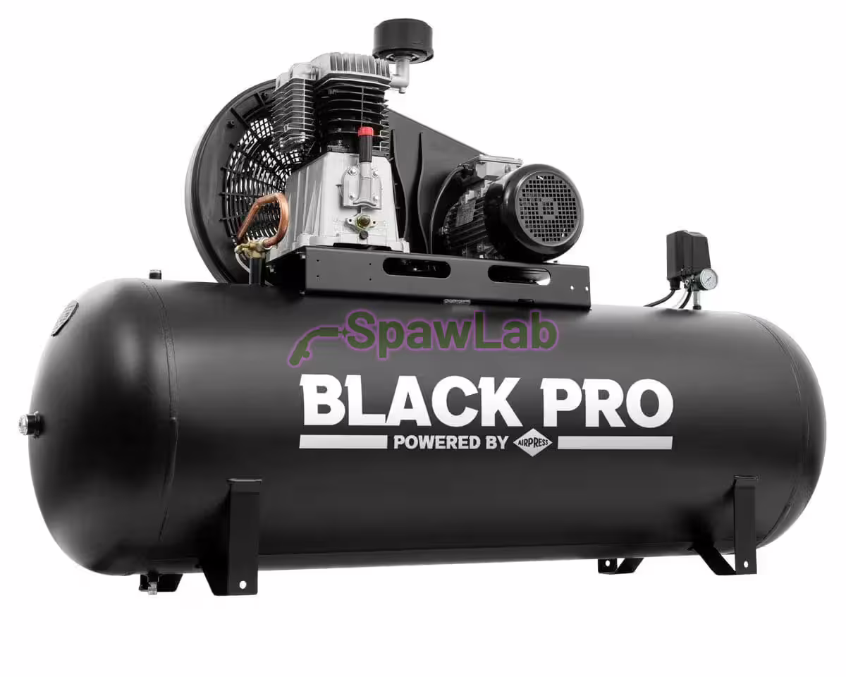 Airpress Twin-piston compressor Black Pro NB10 11 bar 10 HP/7.5 kW 927,6 l/min 500 l, photo 3