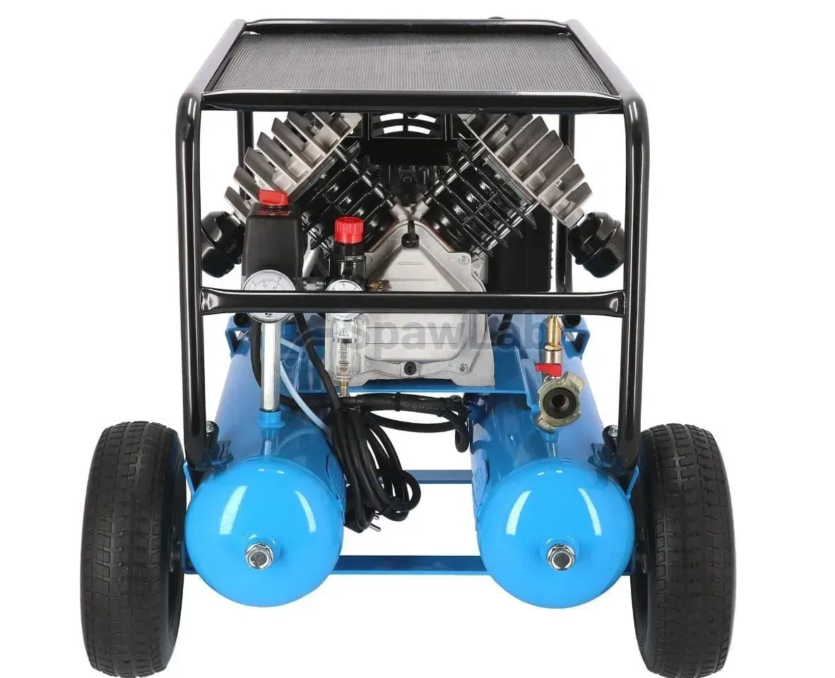 Airpress Twin-piston compressor BLM 22-410 10 bar 3 HP/2.2 kW 328 l/min 2 x 11 l, photo 6