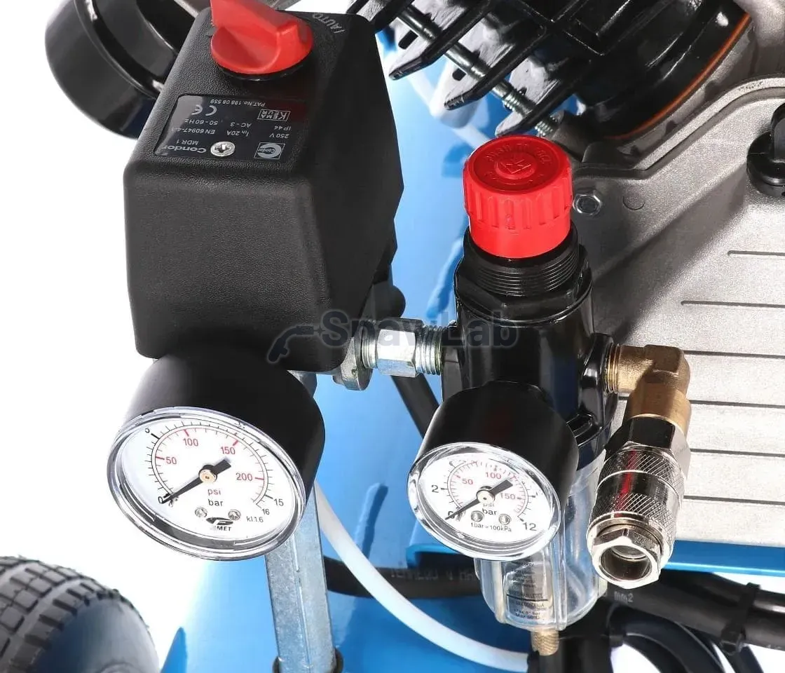 Airpress Twin-piston compressor BLM 22-410 10 bar 3 HP/2.2 kW 328 l/min 2 x 11 l, photo 7