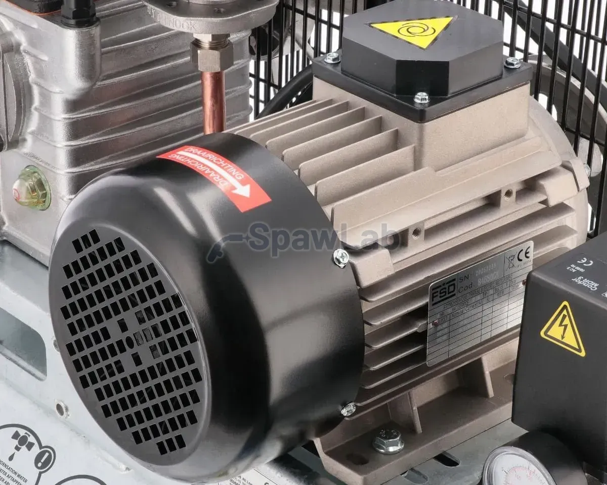 Airpress Twin-piston compressor G 625-90 Pro 10 bar 4 HP/3 kW 400V 403 l/min 90 l galvanised, photo 12