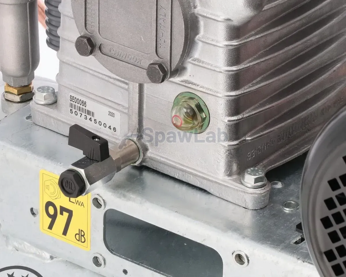 Airpress Twin-piston compressor G 625-90 Pro 10 bar 4 HP/3 kW 400V 403 l/min 90 l galvanised, photo 4