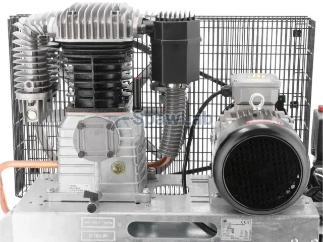 Airpress Kompresor dwutłokowy G 700-90 Pro 11 bar 5.5 KM/4 kW 400V 441 l/min 90 l galwanizowany