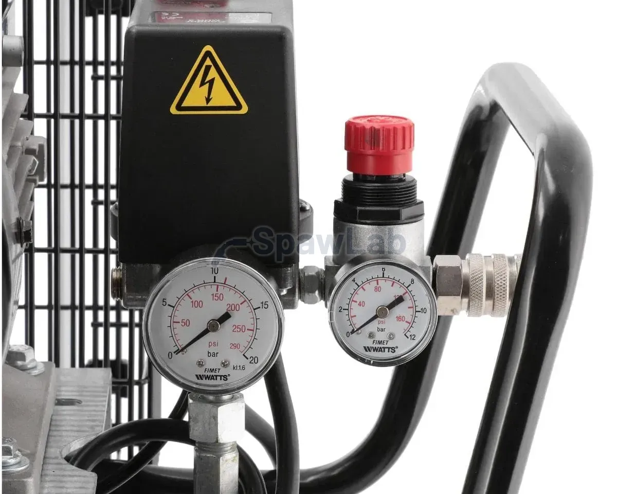 Airpress G 700-90 Pro Zweikolbenkompressor 11 bar 5,5 PS/4 kW 400V 441 l/min 90 l verzinkt, Bild 6