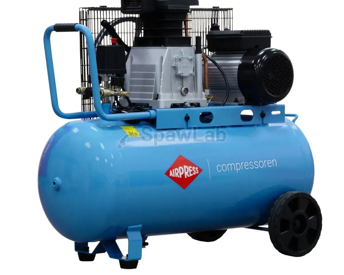 Airpress Zweizylinder-Kolbenkompressor HL 340-90 + Set Zubehör Pneumatik