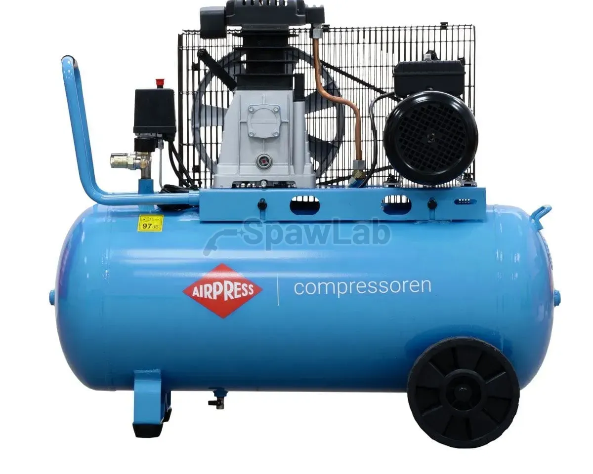 Airpress Zweizylinder-Kolbenkompressor HL 340-90 + Set Zubehör Pneumatik, Bild 3