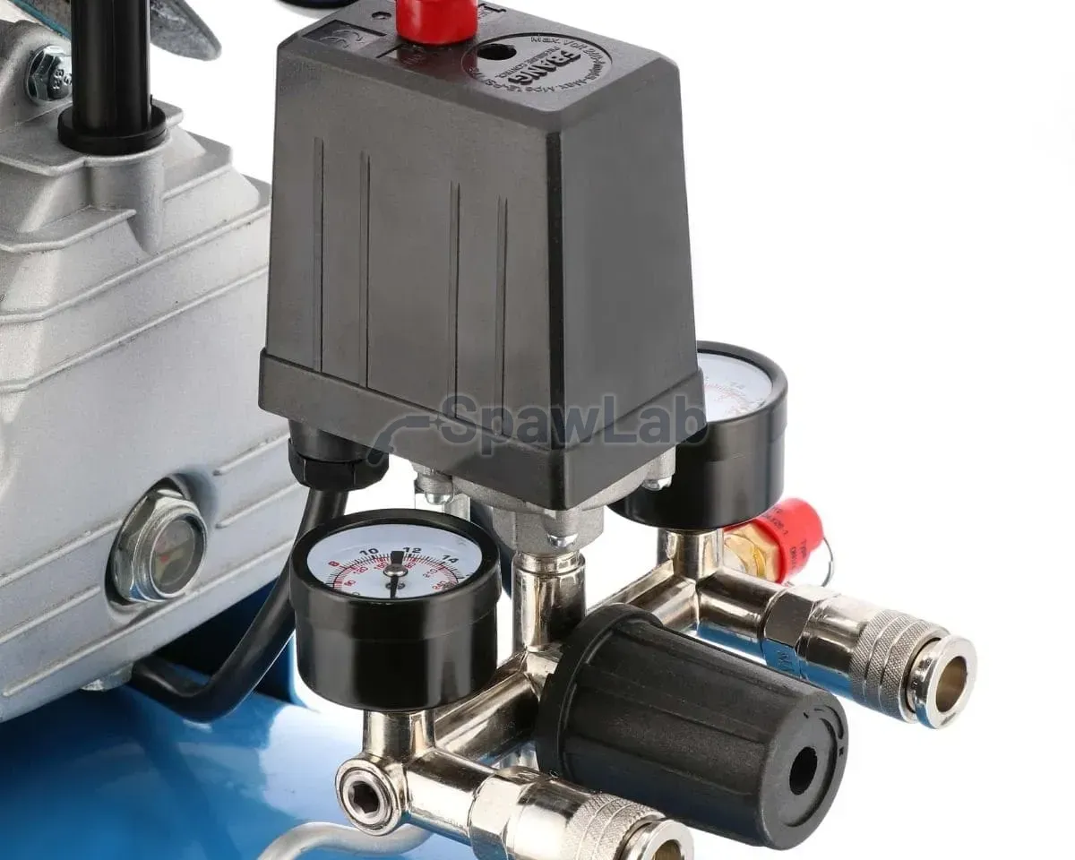 Airpress Kompresor dwutłokowy HL 425-50 + zestaw akcesoriów pneumatycznych, zdjęcie 5