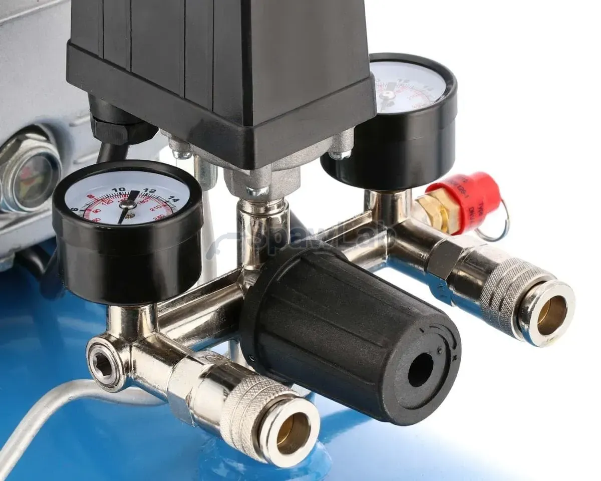Airpress Kompresor dwutłokowy HL 425-50 + zestaw akcesoriów pneumatycznych, zdjęcie 7