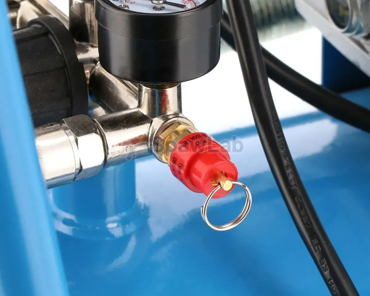 Airpress Kompresor dwutłokowy HL 425-50 + zestaw akcesoriów pneumatycznych, zdjęcie 8