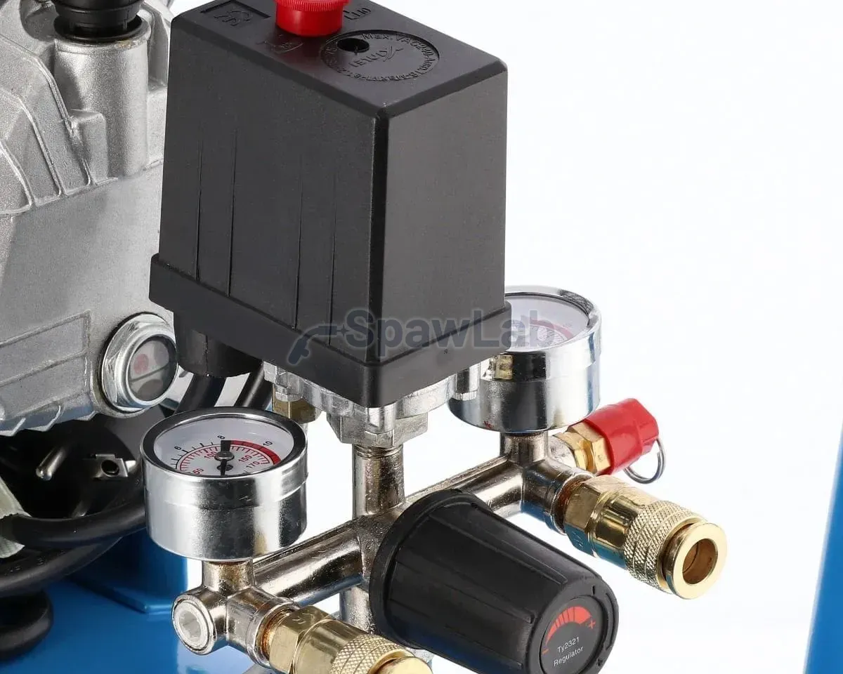 Airpress HL 425-50 twin-piston compressor + air wrench and accessories set, photo 10