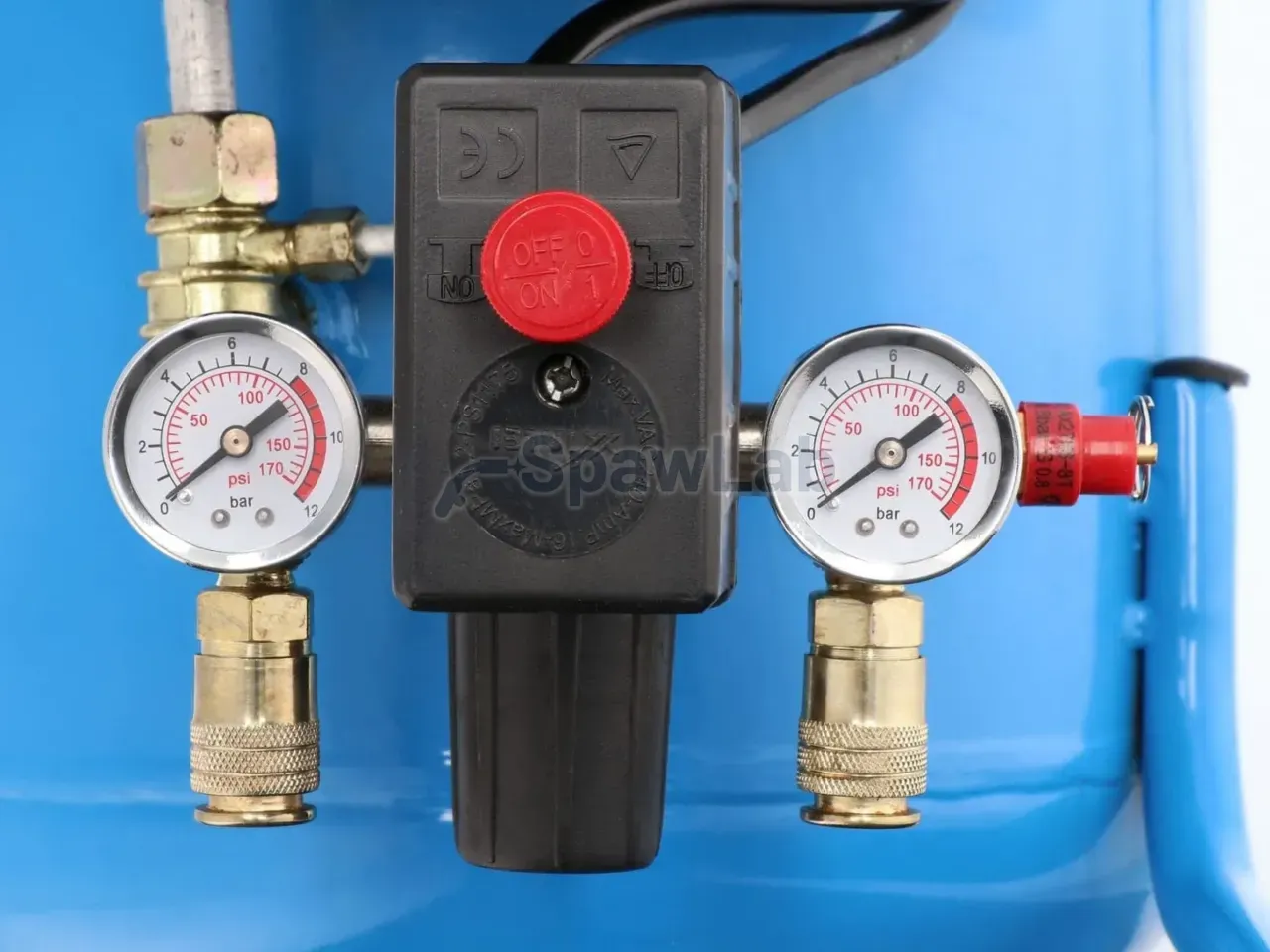 Airpress HL 425-50 twin-piston compressor + air wrench and accessories set, photo 9