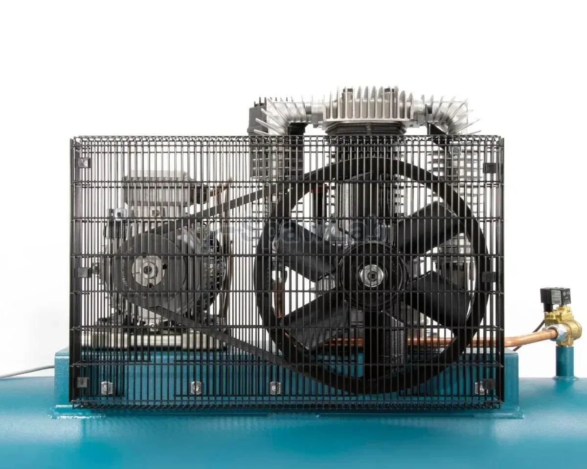 Airpress Twin-piston compressor K 500-1000S 14 bar 7.5 HP/5.5 kW 400V 481 l/min 500 l - star-delta connection, photo 7